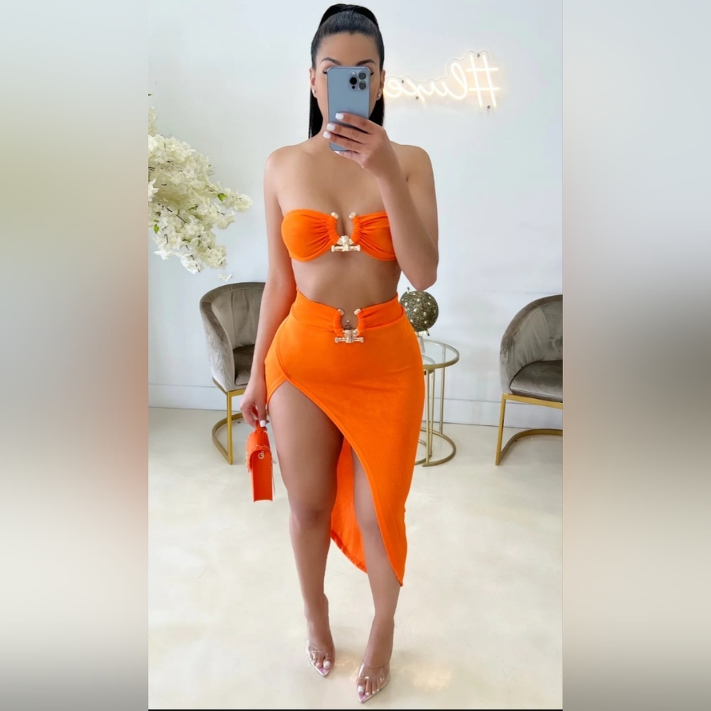 2 piece tangy babe skirt set